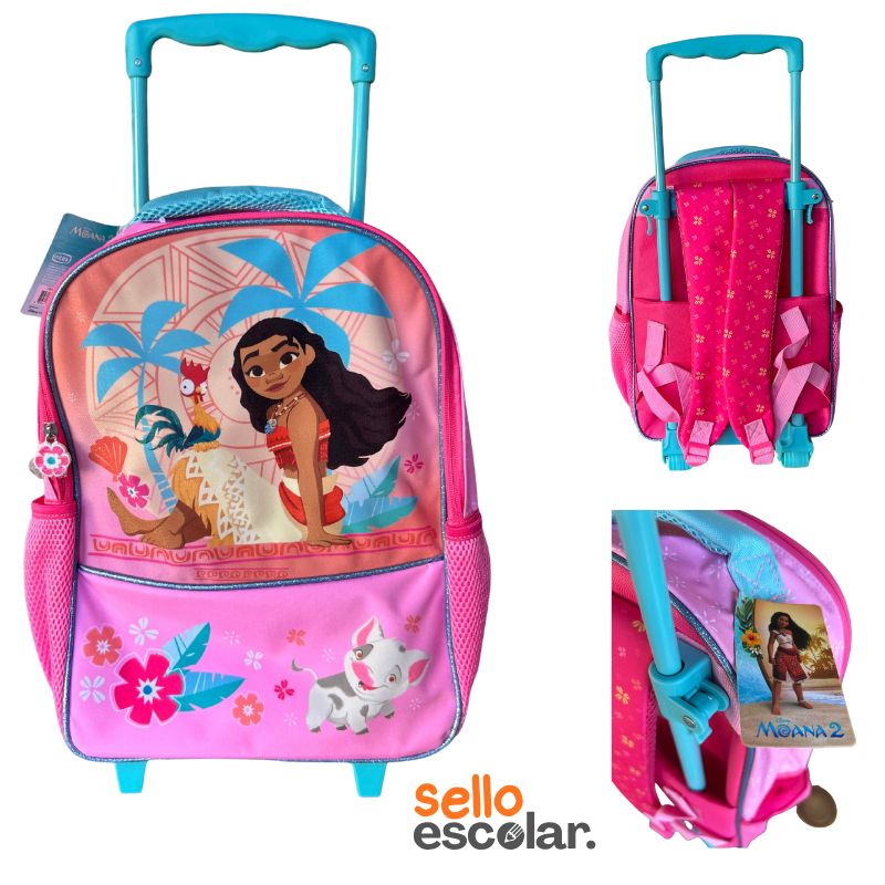 Mochila Escolar con Ruedas Marvel-Disney 15L