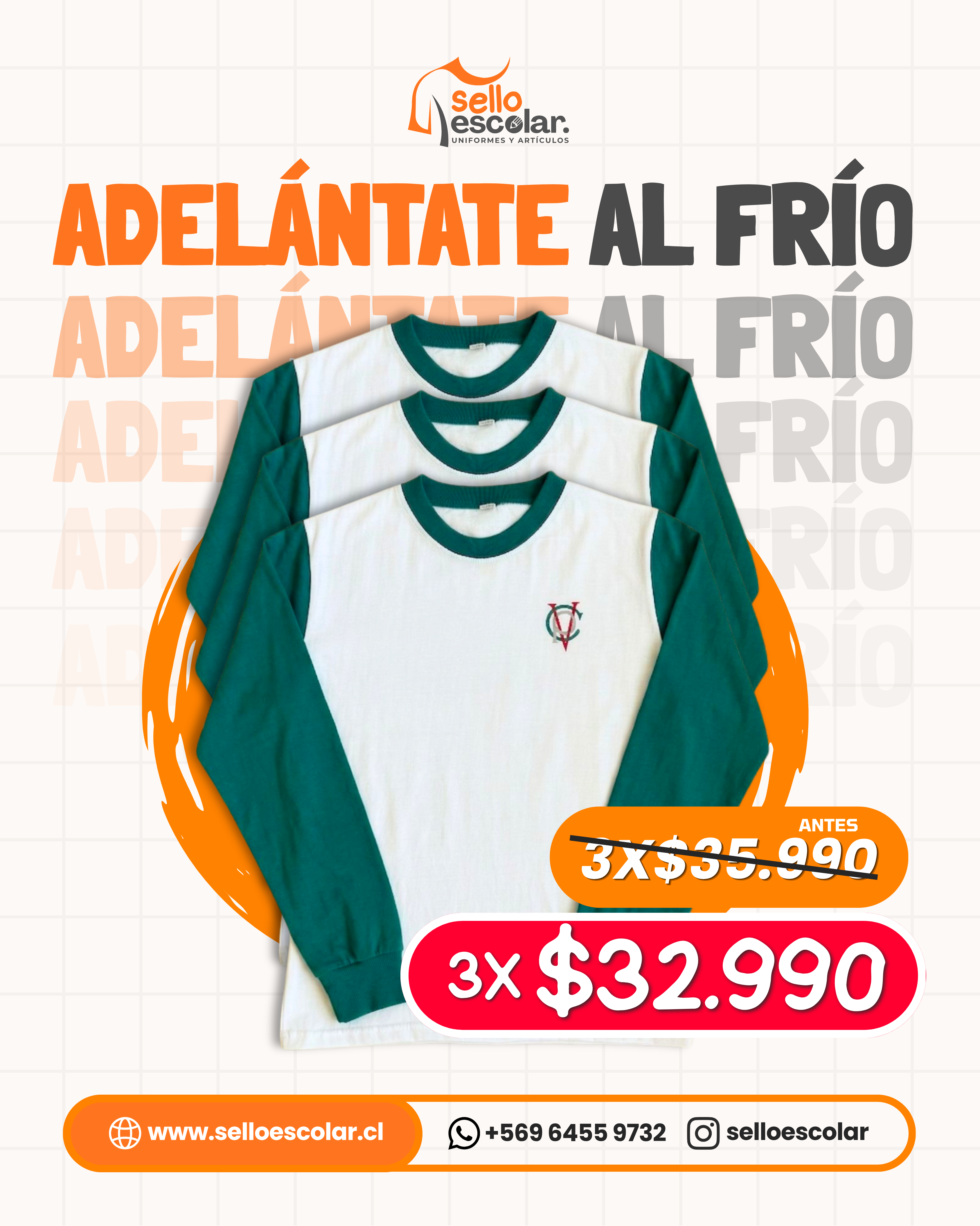 Polera manga larga