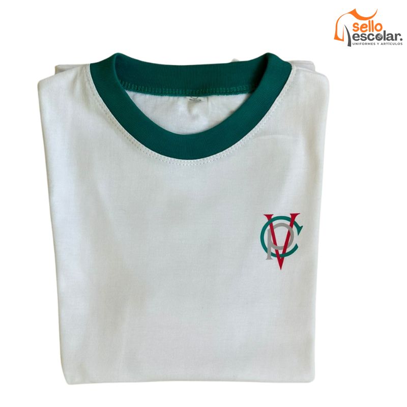 Polera algodón cuello redondo