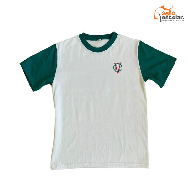 Polera algodón cuello redondo