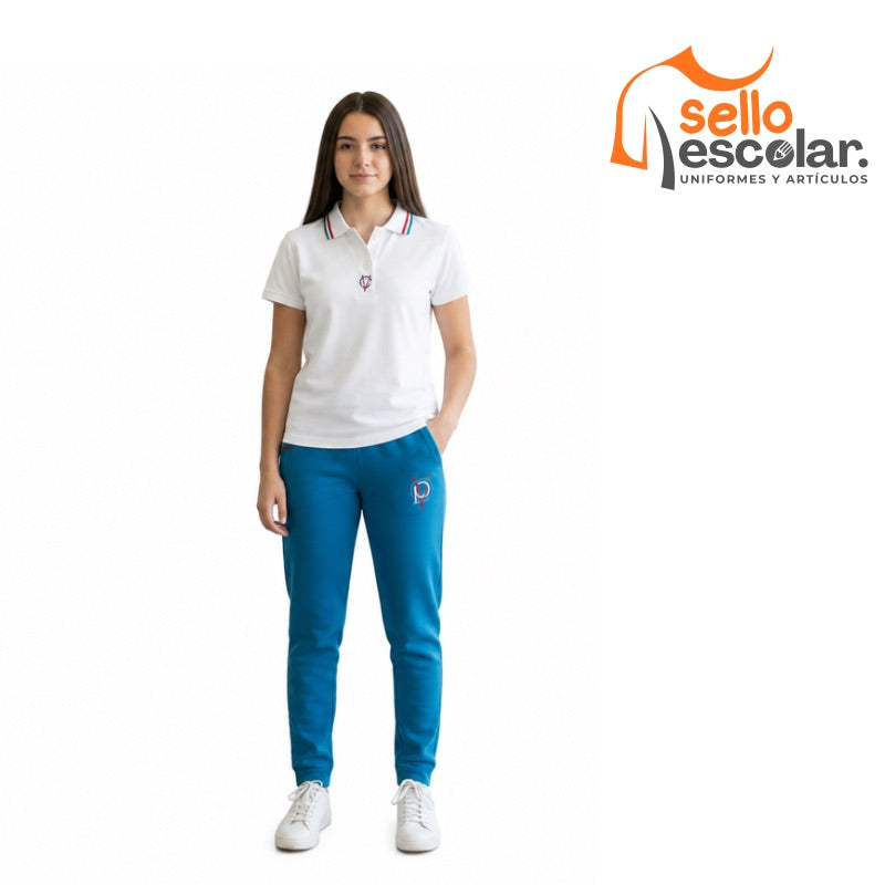 Polera Piqué Manga Corta Niña